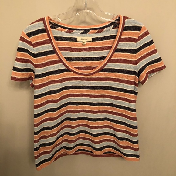 Madewell Tops - Alto Scoop Tee in Colborne Stripe - Never Worn